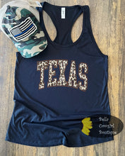 Load image into Gallery viewer, Leopard Texas Women's Tank Top