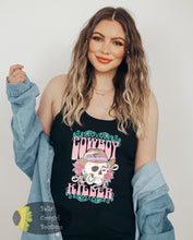 Load image into Gallery viewer, Cowboy Killer Skull Western Vintage Halloween Women's Tank Top