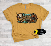 Load image into Gallery viewer, Drinking Jack All By Myself Country Music Western T-Shirt