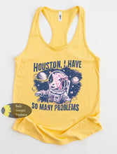 Load image into Gallery viewer, Houston I Have So Many Problems Outer Space Cow Western Women's Tank Top