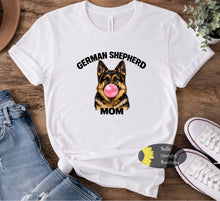 Load image into Gallery viewer, Bubblegum German Shepherd Mom T-Shirt
