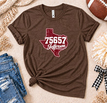 Load image into Gallery viewer, Jefferson Texas 75657 Zip Code T-Shirt