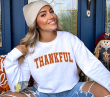 Load image into Gallery viewer, Thankful Fall Autumn Thanksgiving Sweatshirt