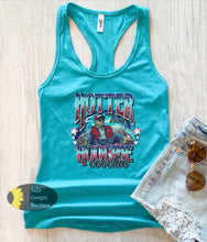 Load image into Gallery viewer, Hotter Than A Hoochie Couchie Country Music Patriotic Trump Summer Floating The River Women's Tank Top
