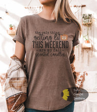 Load image into Gallery viewer, The Only Thing Getting Lit This Weekend Are My Fall Scented Candles Pumpkin Spice T-Shirt