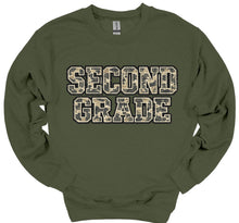 Load image into Gallery viewer, Grunge Camo Pre-k, Second Grade, Kindergarten Teacher First Day Of School Sweatshirt