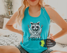 Load image into Gallery viewer, Feral Boujee Racoon Funny Women's Western Tank Top