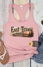 Load image into Gallery viewer, East Texas Nights Country Music Women's Tank Top