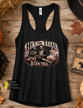 Load image into Gallery viewer, He's From Texas I Can Tell Horror Halloween Chainsaw Country Music Women's Tank Top