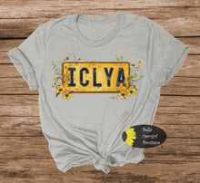 Load image into Gallery viewer, ICLYA License Plate I Can't Love You Anymore Country Music T-Shirt
