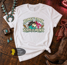 Load image into Gallery viewer, Honky Tonk State Of mind Guitar Country Music T-Shirt