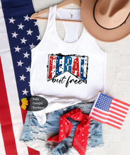 Load image into Gallery viewer, Feral But Free Patriotic Women's Tank Top