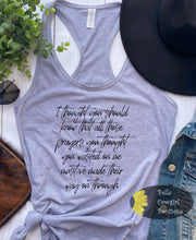 Load image into Gallery viewer, Thought You Should Know Western Country Music Mother's Day Women's Tank Top