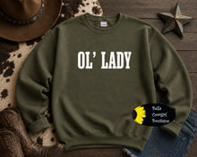 Load image into Gallery viewer, Ol' Lady Funny Western Wife Gift Sweatshirt