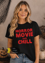 Load image into Gallery viewer, Horror Movie And Chill Halloween T-Shirt