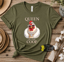 Load image into Gallery viewer, Queen Of The Coop Glam Hen Western Bougie Chicken T-Shirt