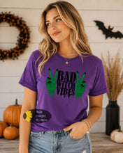 Load image into Gallery viewer, Bad Witch Vibes Halloween T-Shirt