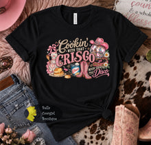 Load image into Gallery viewer, Cookin' With That Crisco Disco Ball Country Music Western T-Shirt