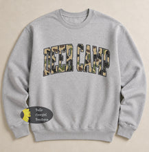 Load image into Gallery viewer, Distressed Country Camo Deer Camp Sweatshirt