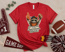 Load image into Gallery viewer, I'm Only Here For The Concession Stand Funny Raccoon Football T-Shirt