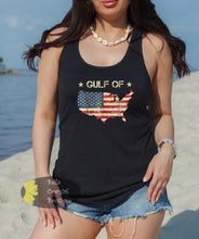 Load image into Gallery viewer, Gulf Of America Beach Patriotic Women's Tank Top