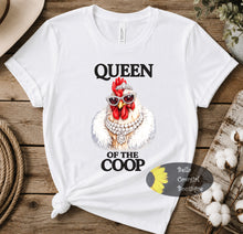 Load image into Gallery viewer, Queen Of The Coop Glam Hen Western Bougie Chicken T-Shirt