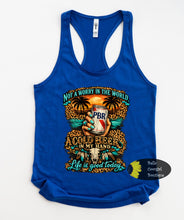 Load image into Gallery viewer, Not A Worry In The World Life Is Good Today Leopard Print Country Music Women's Tank Top
