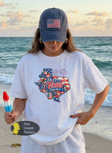 Load image into Gallery viewer, She's From Texas I Can Tell Country Western Patriotic T-Shirt