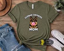 Load image into Gallery viewer, Bubblegum German Shepherd Mom T-Shirt