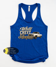 Load image into Gallery viewer, White Chevy Silverado Vintage Truck Country Music Women's Tank Top