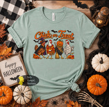 Load image into Gallery viewer, Chick Or Treat Funny Halloween Chickens In Costume Farmhouse Western T-Shirt