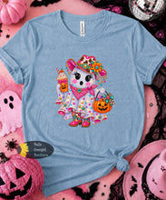 Load image into Gallery viewer, Boujee Cowgirl Pumpkin Spice Ghost Halloween T-Shirt