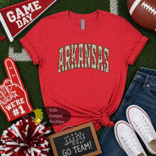 Load image into Gallery viewer, Custom Camo State College Sports Football Baseball T-Shirt