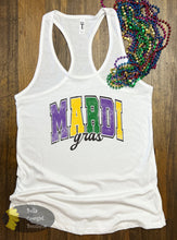 Load image into Gallery viewer, Mardi Gras Varsity Letters Women's Tank Top