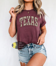 Load image into Gallery viewer, Distressed Country Camo Texas T-Shirt