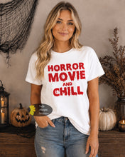 Load image into Gallery viewer, Horror Movie And Chill Halloween T-Shirt