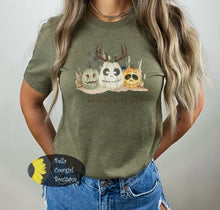 Load image into Gallery viewer, Haunting Season Deer Antler Western Pumpkins Halloween T-Shirt