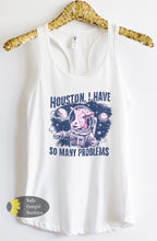Load image into Gallery viewer, Houston I Have So Many Problems Outer Space Cow Western Women's Tank Top