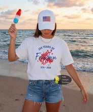 Load image into Gallery viewer, 250 Years Of Freedom Cowboy Patriotic Western T-Shirt