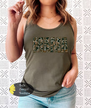 Load image into Gallery viewer, Camo Mama Military Patriotic Women's Tank Top