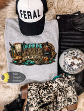 Load image into Gallery viewer, Drinking Jack All By Myself Country Music Western T-Shirt