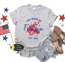Load image into Gallery viewer, 250 Years Of Freedom Cowboy Patriotic Western T-Shirt