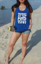 Load image into Gallery viewer, Errbody At The Pool Getting Tipsy Summer Women's Tank Top