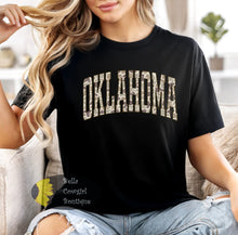 Load image into Gallery viewer, Distressed Country Camo Oklahoma T-Shirt