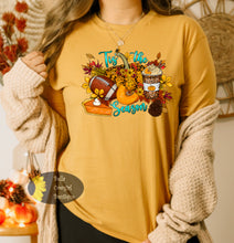 Load image into Gallery viewer, Tis The Season Football Fall Pumpkin Spice Pumpkin Pie Autumn T-Shirt
