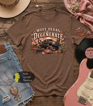 Load image into Gallery viewer, West Texas Degenerate Country Music T-Shirt