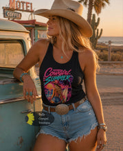 Load image into Gallery viewer, Retro Cowgirl Summer Western Women's Tank Top