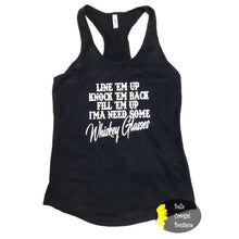 Load image into Gallery viewer, Whiskey Glasses Country Music Women's Tank Top