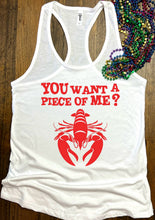 Load image into Gallery viewer, You Want A Piece Of Me Crawfish Boil Season Women's Tank Top