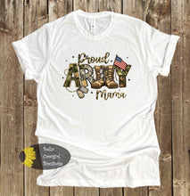 Load image into Gallery viewer, Camo Proud Army Mama Patriotic T-Shirt